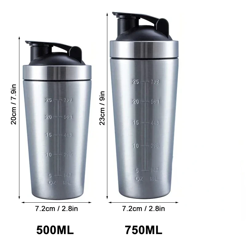 Stainless Steel Protein Shaker – обзор и цена Fitness With Nutrition