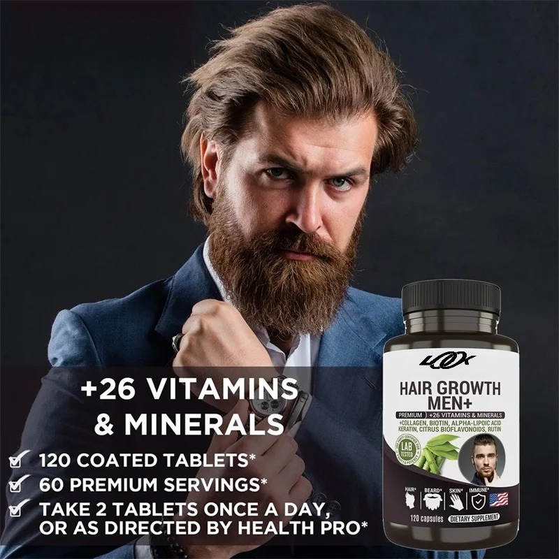 Hair Growth Men Supplement - P – обзор и цена Biotin Hair Growth