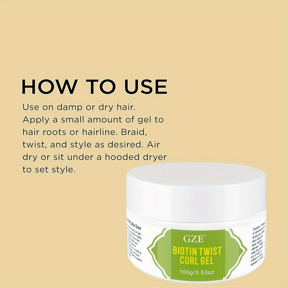 GZE Biotin Twist Curl Gel Hair – обзор и цена Biotin Hair Growth