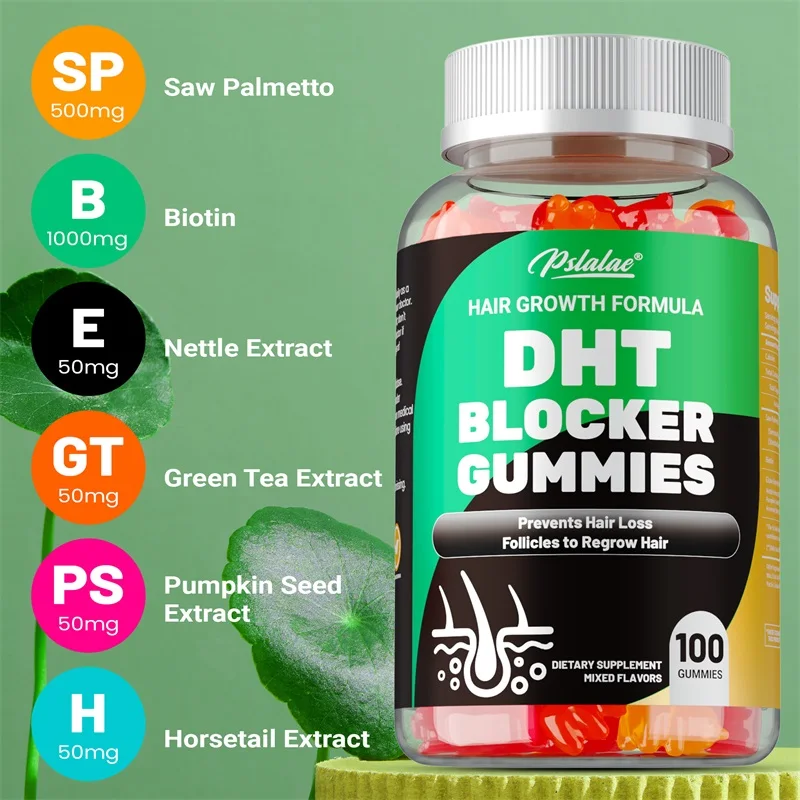 DHT Blocker Gummies - Reduces  – обзор и цена Biotin Hair Growth