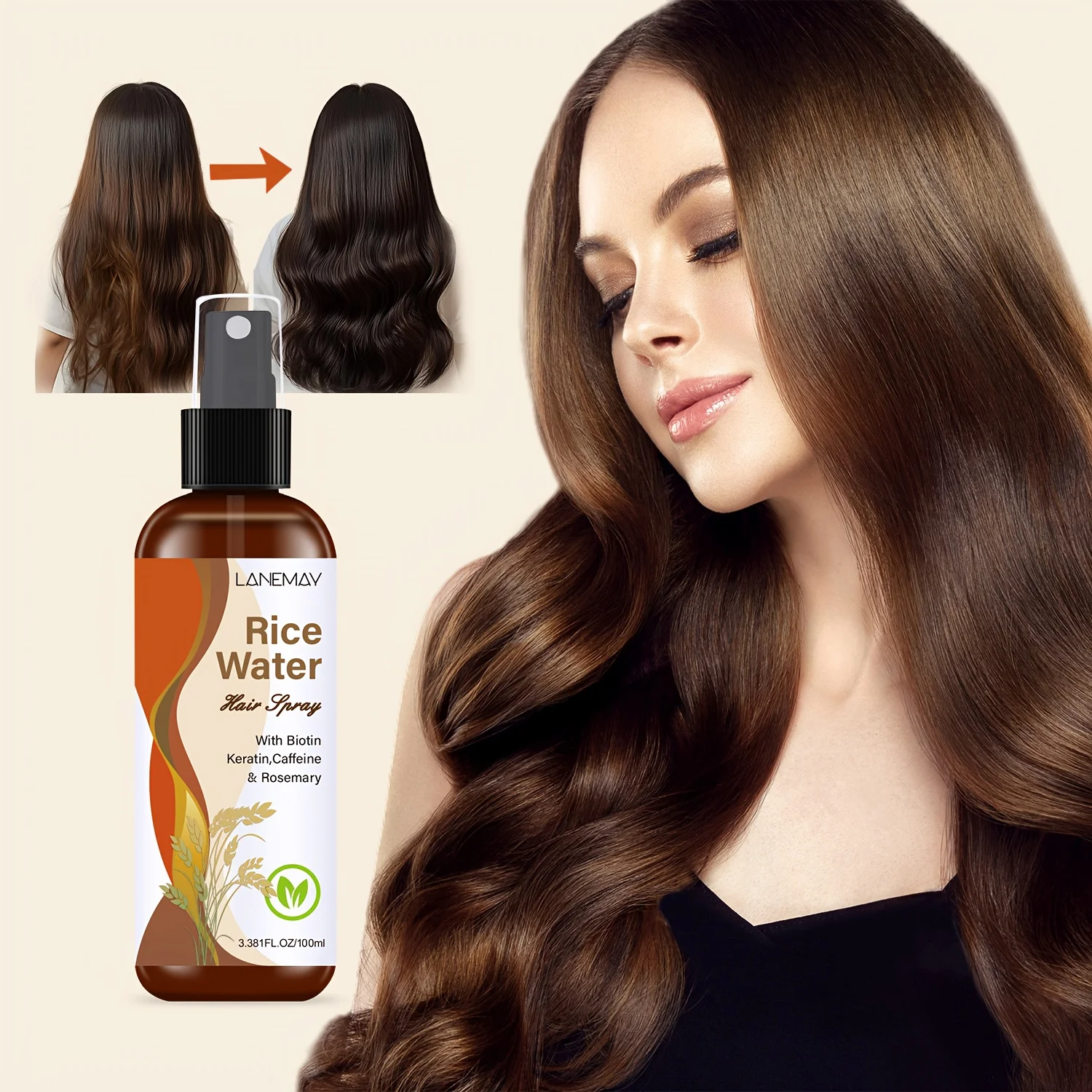 Rice Water Hair Spray - with B – обзор и цена Biotin Hair Growth