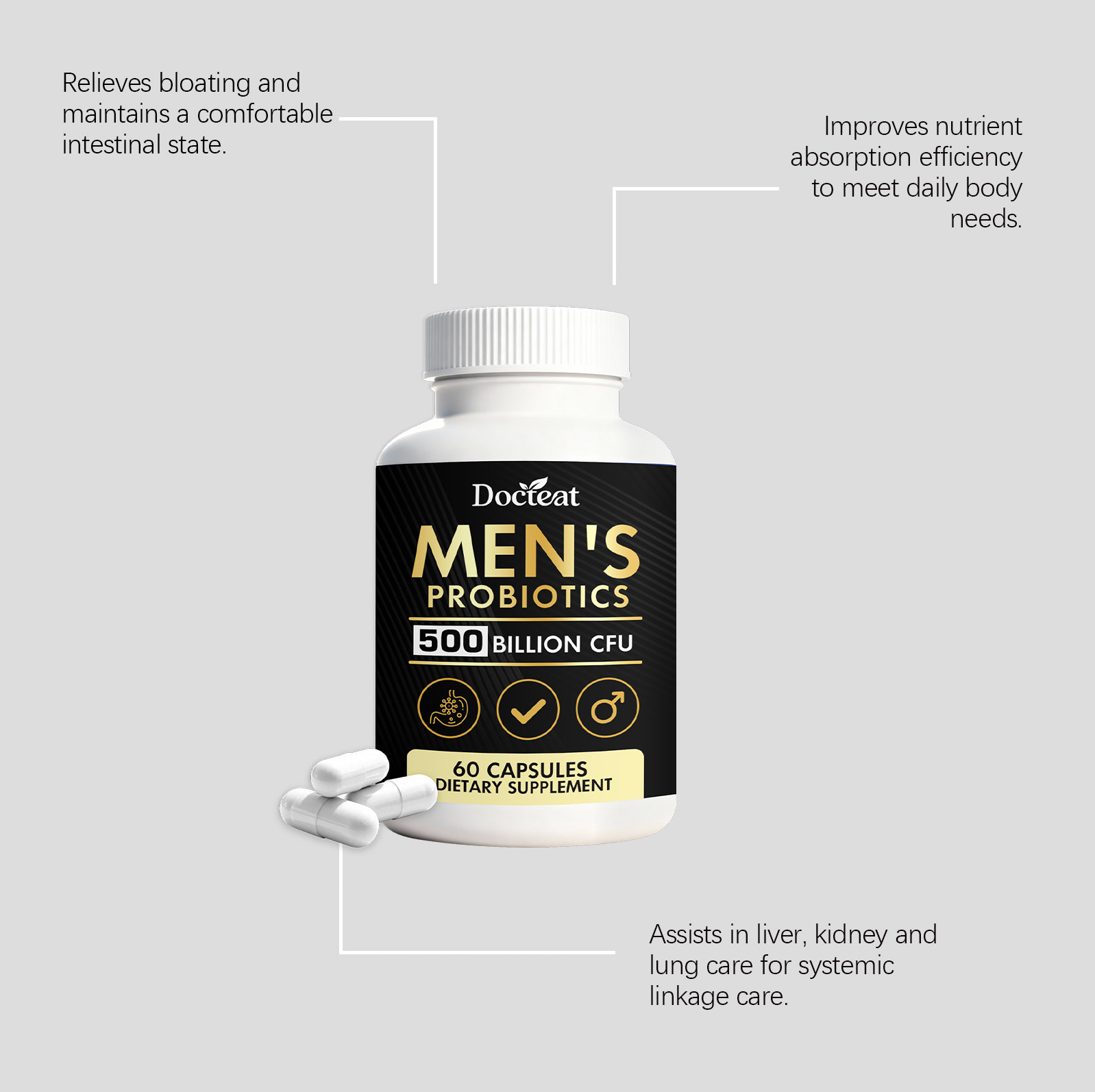 GOOGEER Men's Health Capsules  – обзор и цена Nutrition Fitness Health
