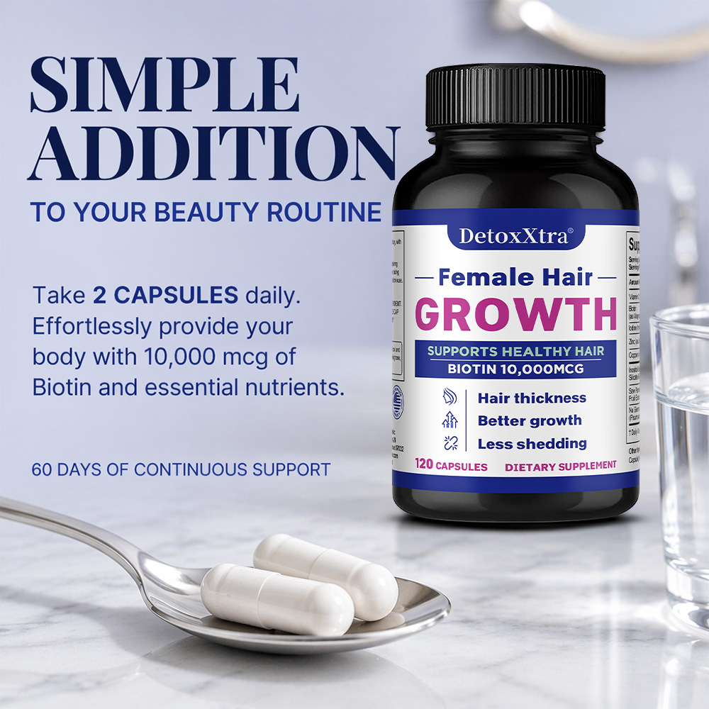 Hair Growth Capsules with Biot – обзор и цена Biotin Hair Growth