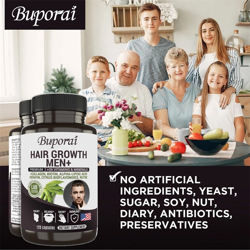 Hair Growth Men Supplement - B – обзор и цена Biotin Hair Growth