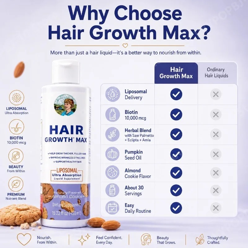Women's Hair Growth MAX Liposo – обзор и цена Biotin Hair Growth