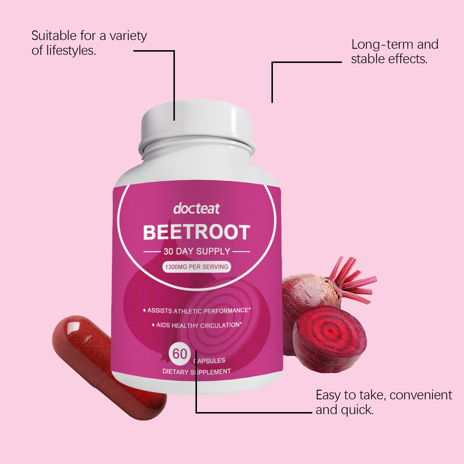 DOCTEAT Beetroot Women's Healt – обзор и цена Nutrition Fitness Health
